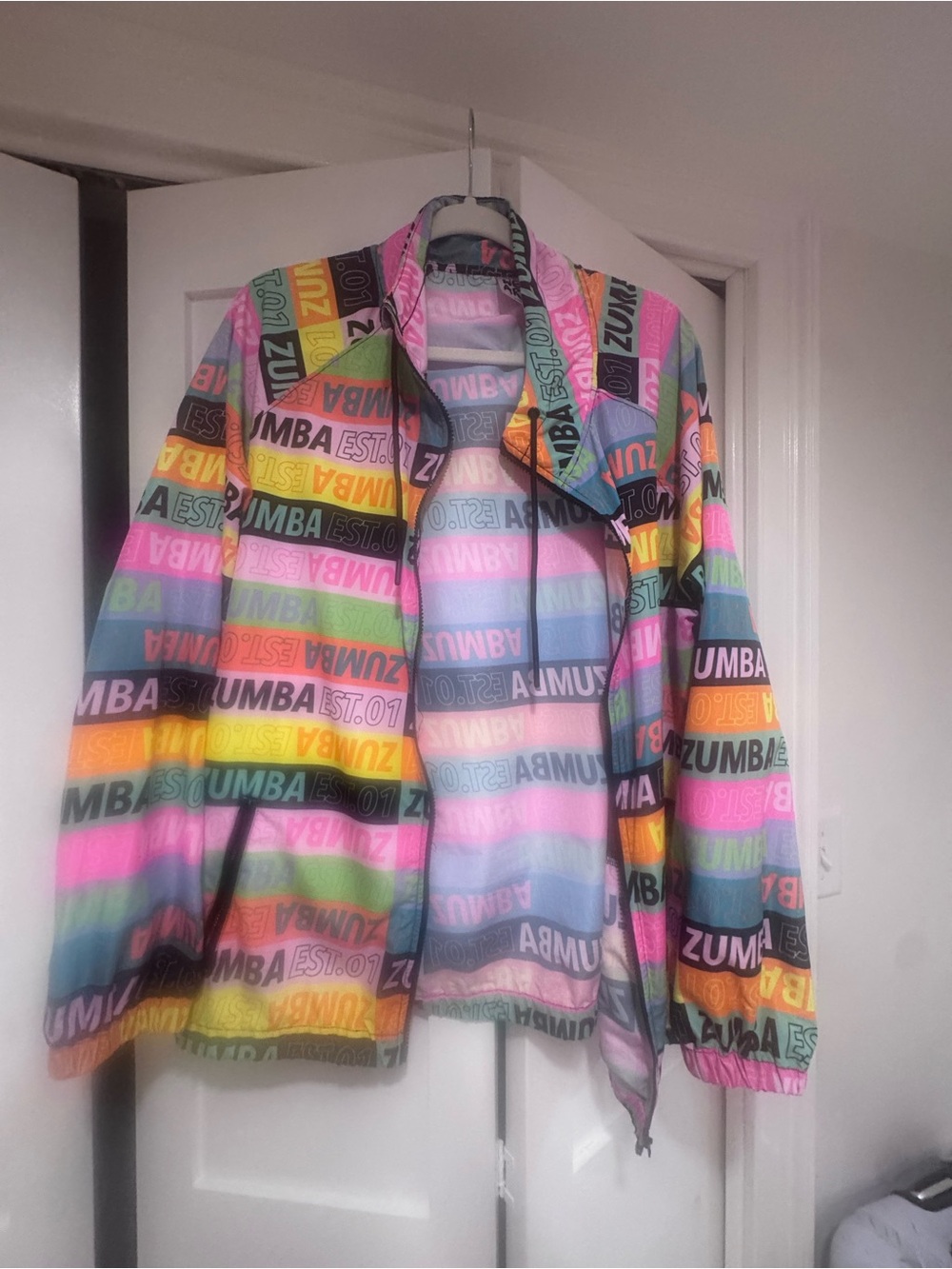 Zumba Colorblock Logo Windbreaker Jacket - Multicolor